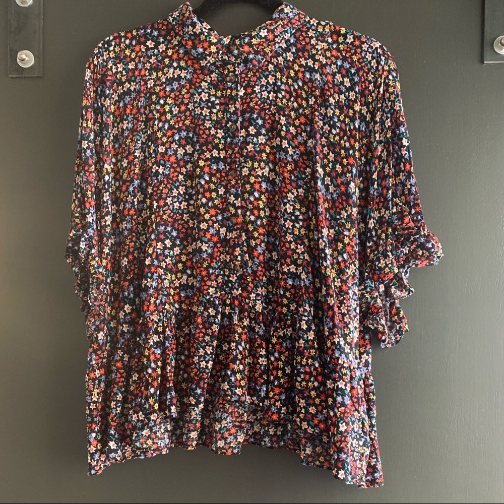 Anthropologie printed blouse